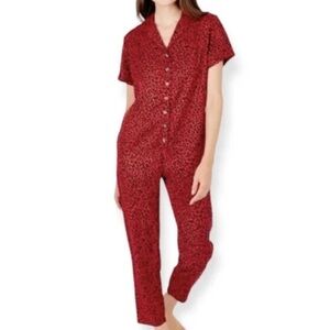 Smash + Tess Red Leopard Jumpsuit